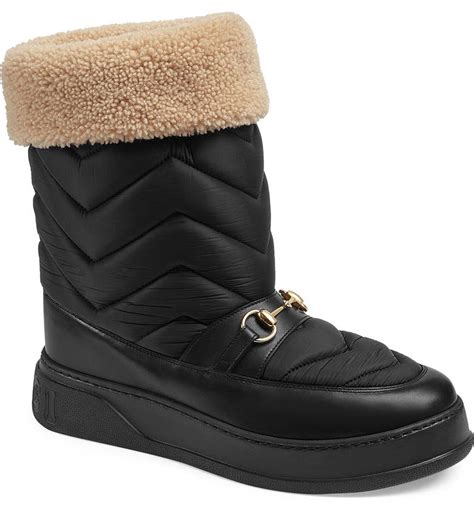 gucci slouch snow boot